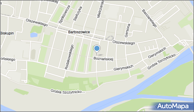 Wrocław, Pankiewicza Józefa, mapa Wrocławia