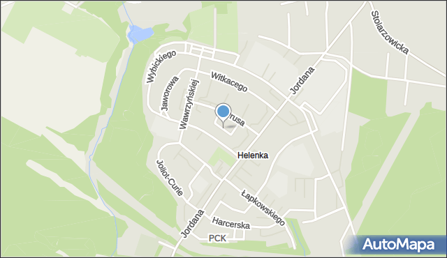 Zabrze, Pawłowa Iwana, mapa Zabrza