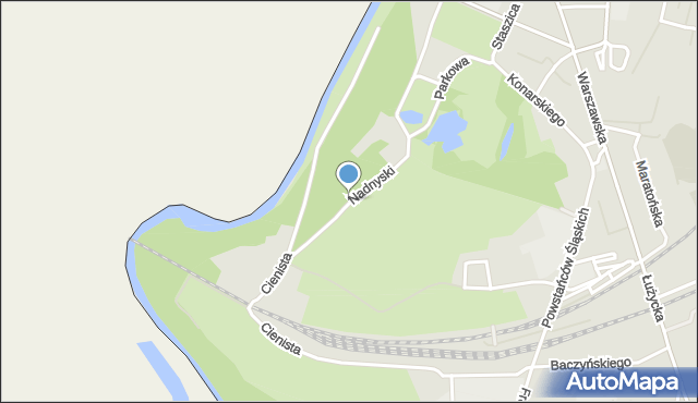 Zgorzelec, Park Nadnyski, mapa Zgorzelec
