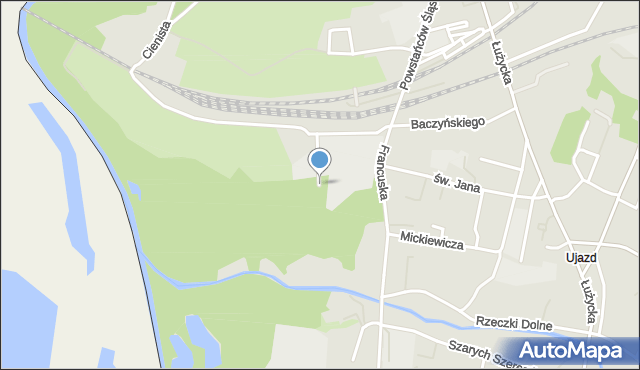 Zgorzelec, Park Ujazdowski, mapa Zgorzelec