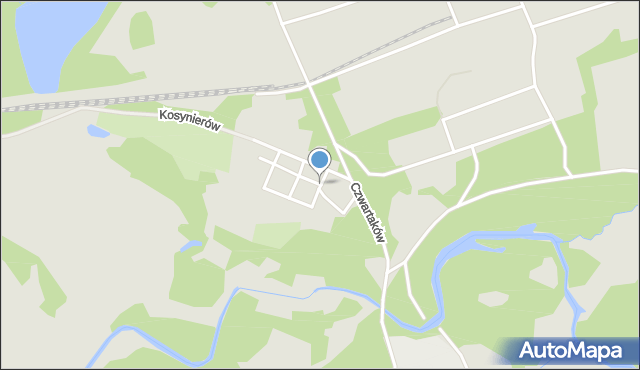 Złocieniec, Pancerniaków, mapa Złocieniec