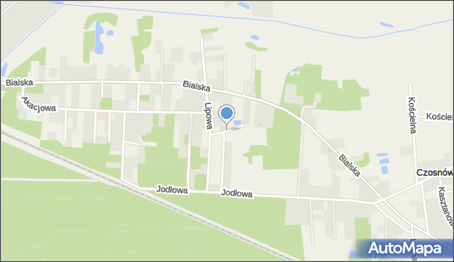 Czosnówka, Perłowa, mapa Czosnówka