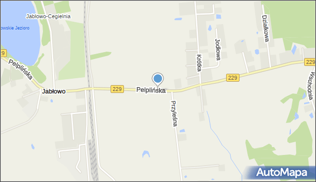 Jabłowo, Pelplińska, mapa Jabłowo