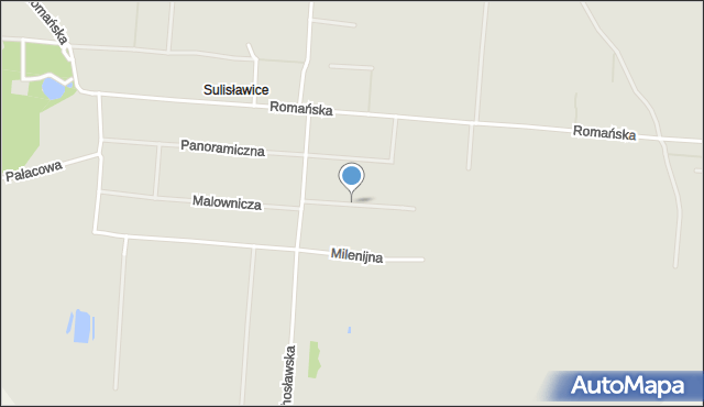 Kalisz, Pejzażowa, mapa Kalisza