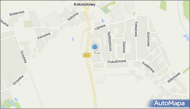 Kokoszkowy, Perłowa, mapa Kokoszkowy