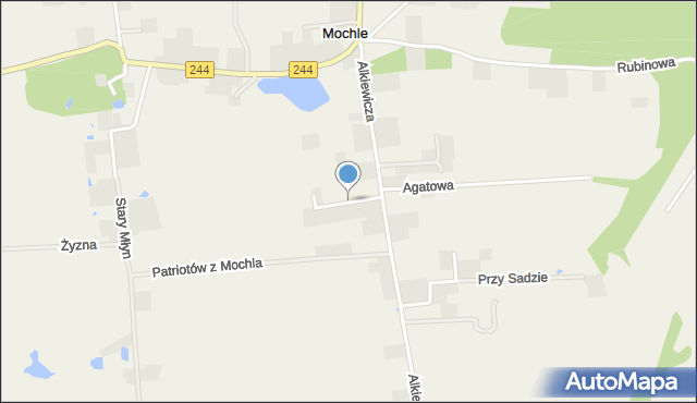 Mochle, Perłowa, mapa Mochle