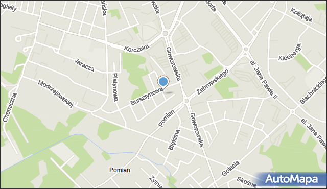 Ostrołęka, Perłowa, mapa Ostrołęka