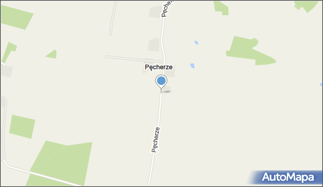 Pęcherze, Pęcherze, mapa Pęcherze