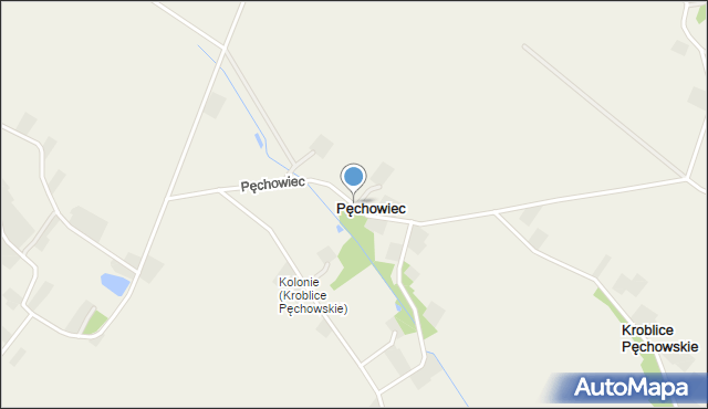 Pęchowiec, Pęchowiec, mapa Pęchowiec