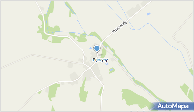 Pęczyny, Pęczyny, mapa Pęczyny