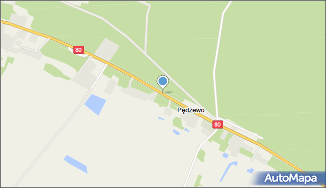 Pędzewo, Pędzewo, mapa Pędzewo