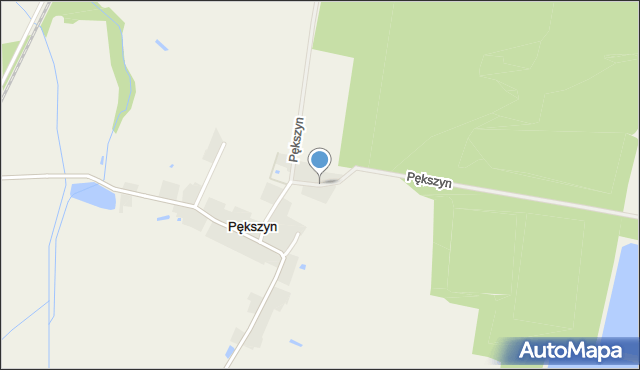 Pększyn, Pększyn, mapa Pększyn