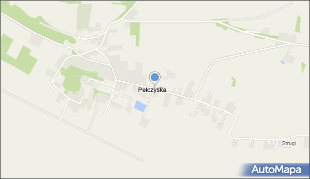 Pełczyska gmina Złota, Pełczyska, mapa Pełczyska gmina Złota