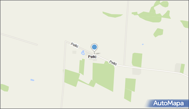 Pełki, Pełki, mapa Pełki