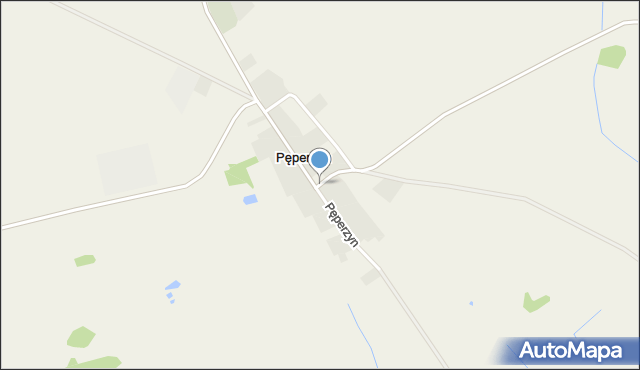 Pęperzyn, Pęperzyn, mapa Pęperzyn