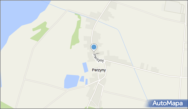 Perzyny gmina Zbąszyń, Perzyny, mapa Perzyny gmina Zbąszyń