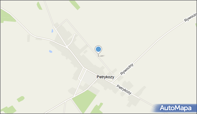 Petrykozy gmina Działdowo, Petrykozy, mapa Petrykozy gmina Działdowo