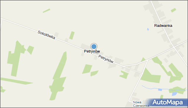 Petrynów, Petrynów, mapa Petrynów