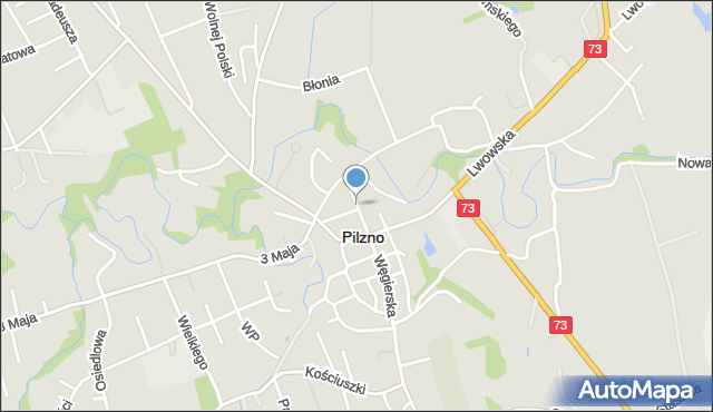Pilzno, Petrycego, mapa Pilzno