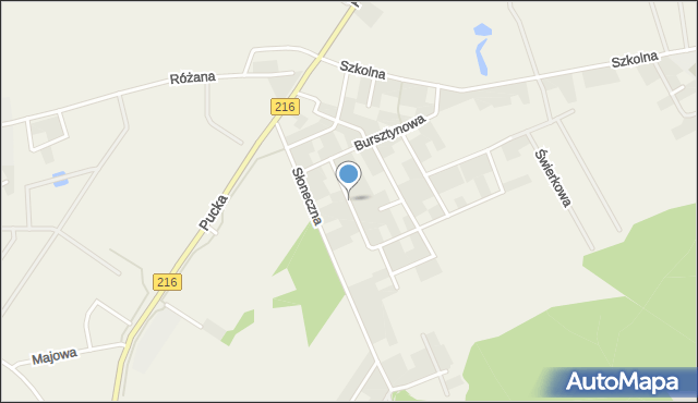 Rekowo Górne, Perłowa, mapa Rekowo Górne