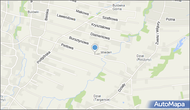 Roczyny, Perłowa, mapa Roczyny