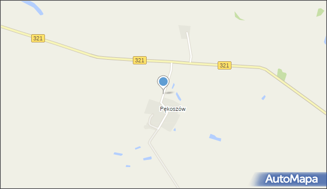 Skidniów, Pękoszów, mapa Skidniów