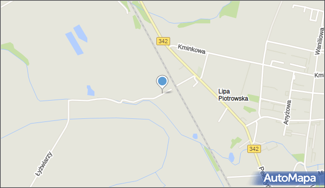 Wrocław, Perzowa, mapa Wrocławia