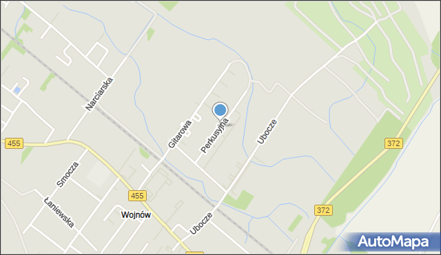 Wrocław, Perkusyjna, mapa Wrocławia