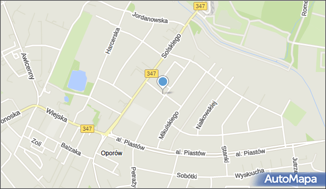 Wrocław, Pękalskiego Stanisława, mapa Wrocławia