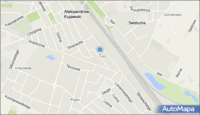 Aleksandrów Kujawski, Piekarska, mapa Aleksandrów Kujawski