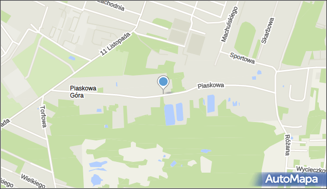 Aleksandrów Łódzki, Piaskowa, mapa Aleksandrów Łódzki