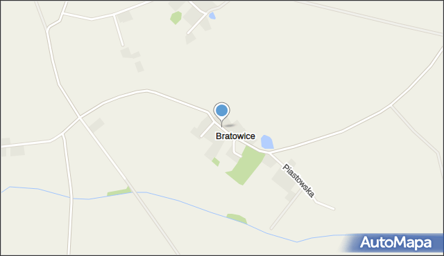 Bratowice, Piastowska, mapa Bratowice