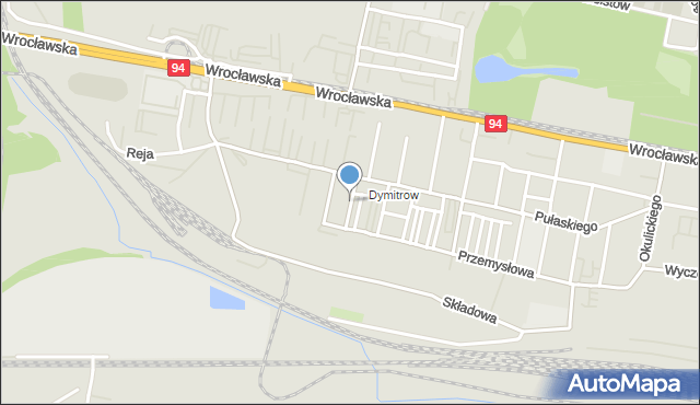 Bytom, Pionierów, mapa Bytomia