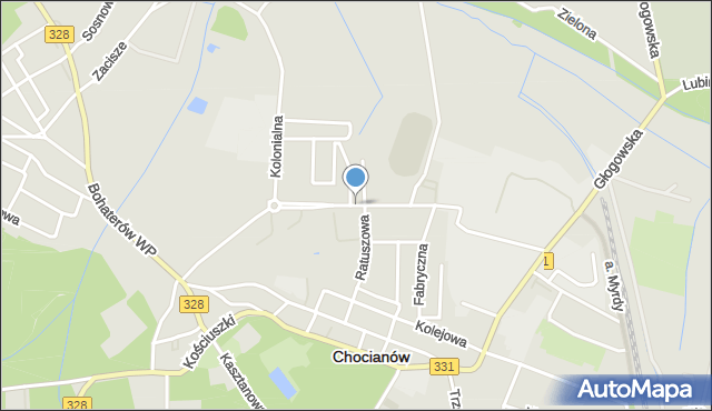 Chocianów, Pileckiego Witolda, rtm., mapa Chocianów