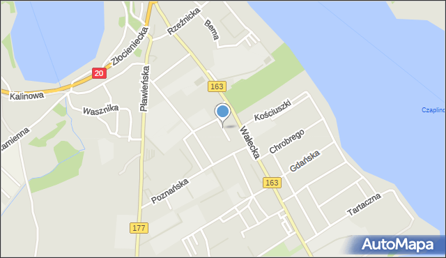 Czaplinek powiat drawski, Pilska, mapa Czaplinek powiat drawski