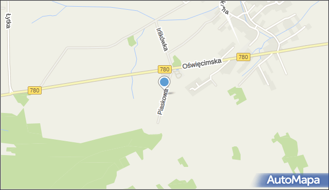 Czułówek, Piaskowa, mapa Czułówek