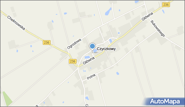 Czyczkowy, Piwna, mapa Czyczkowy