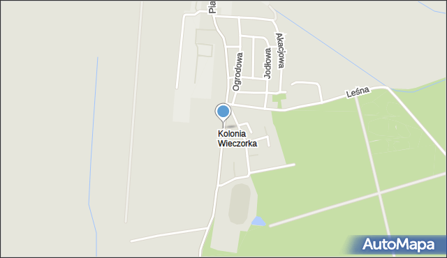 Dobrodzień, Piastowska, mapa Dobrodzień