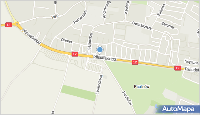 Głogów, Piłsudskiego Józefa, marsz., mapa Głogów