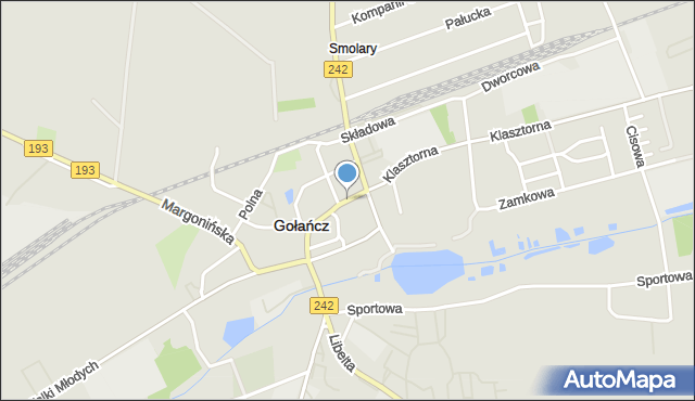 Gołańcz, Piotrowskiego Romualda, dr., mapa Gołańcz