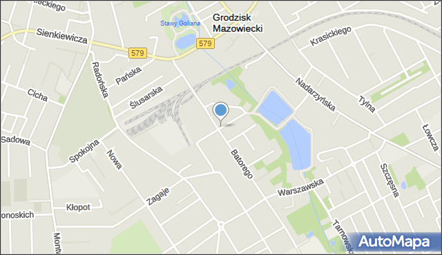 Grodzisk Mazowiecki, Piękna, mapa Grodzisk Mazowiecki