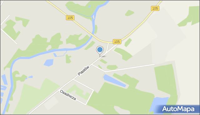 Gryfice, Piastów, mapa Gryfice