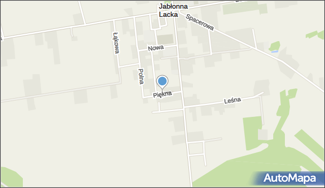 Jabłonna Lacka, Piękna, mapa Jabłonna Lacka