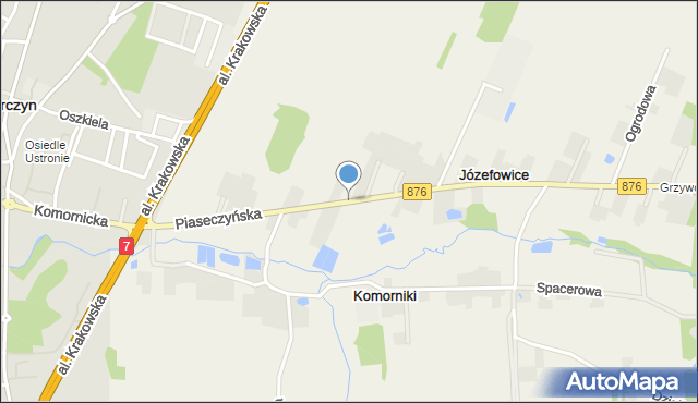 Józefowice gmina Tarczyn, Piaseczyńska, mapa Józefowice gmina Tarczyn
