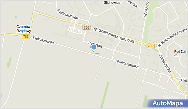 Kielce, Piekoszowska, mapa Kielc
