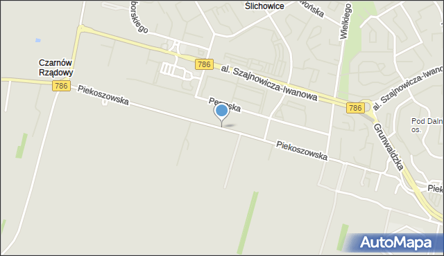 Kielce, Piekoszowska, mapa Kielc