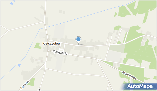 Kiełczygłów, Piotrkowska, mapa Kiełczygłów