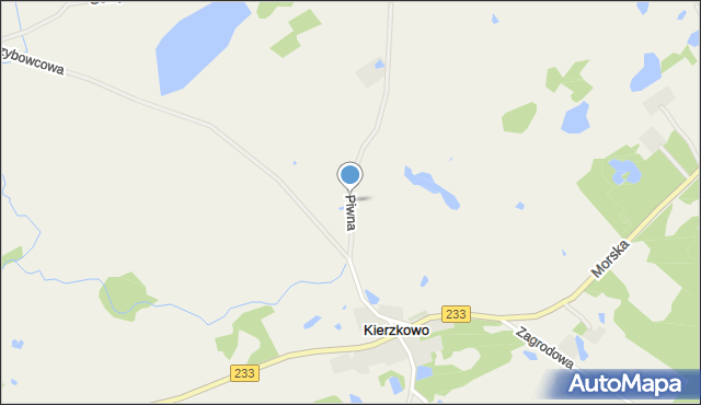 Kierzkowo gmina Przywidz, Piwna, mapa Kierzkowo gmina Przywidz