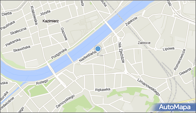 Kraków, Piwna, mapa Krakowa