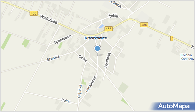 Kraszkowice, Piaskowa, mapa Kraszkowice